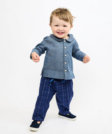Boys | Jefferson Baby Shirt | Blue