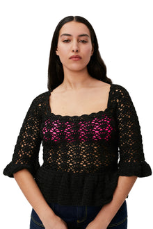 Crochet Top | Black