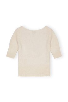 Brushed Alpaca Top | Egret