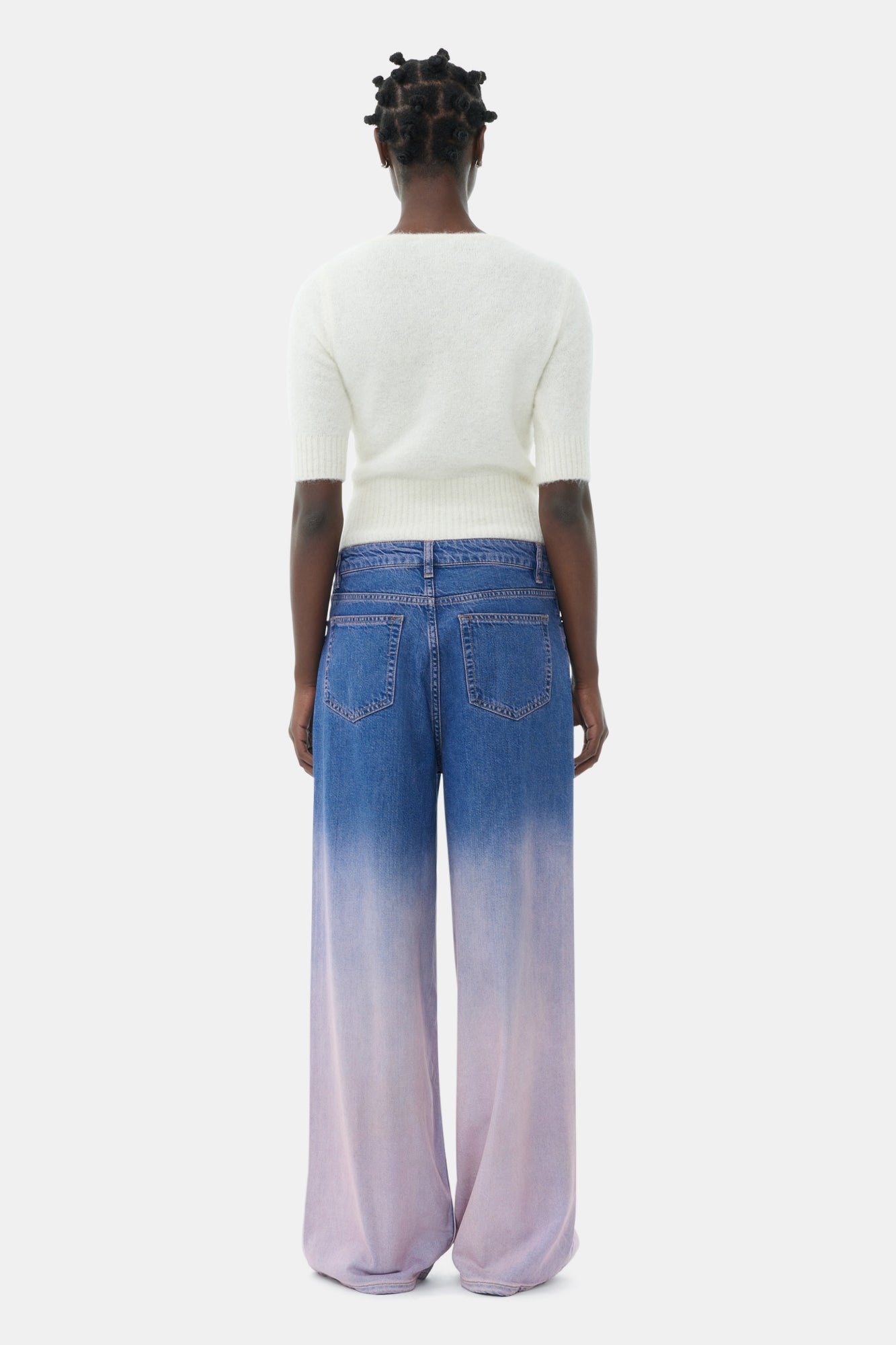 Brushed Alpaca Top | Egret