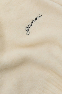 Brushed Alpaca Top | Egret