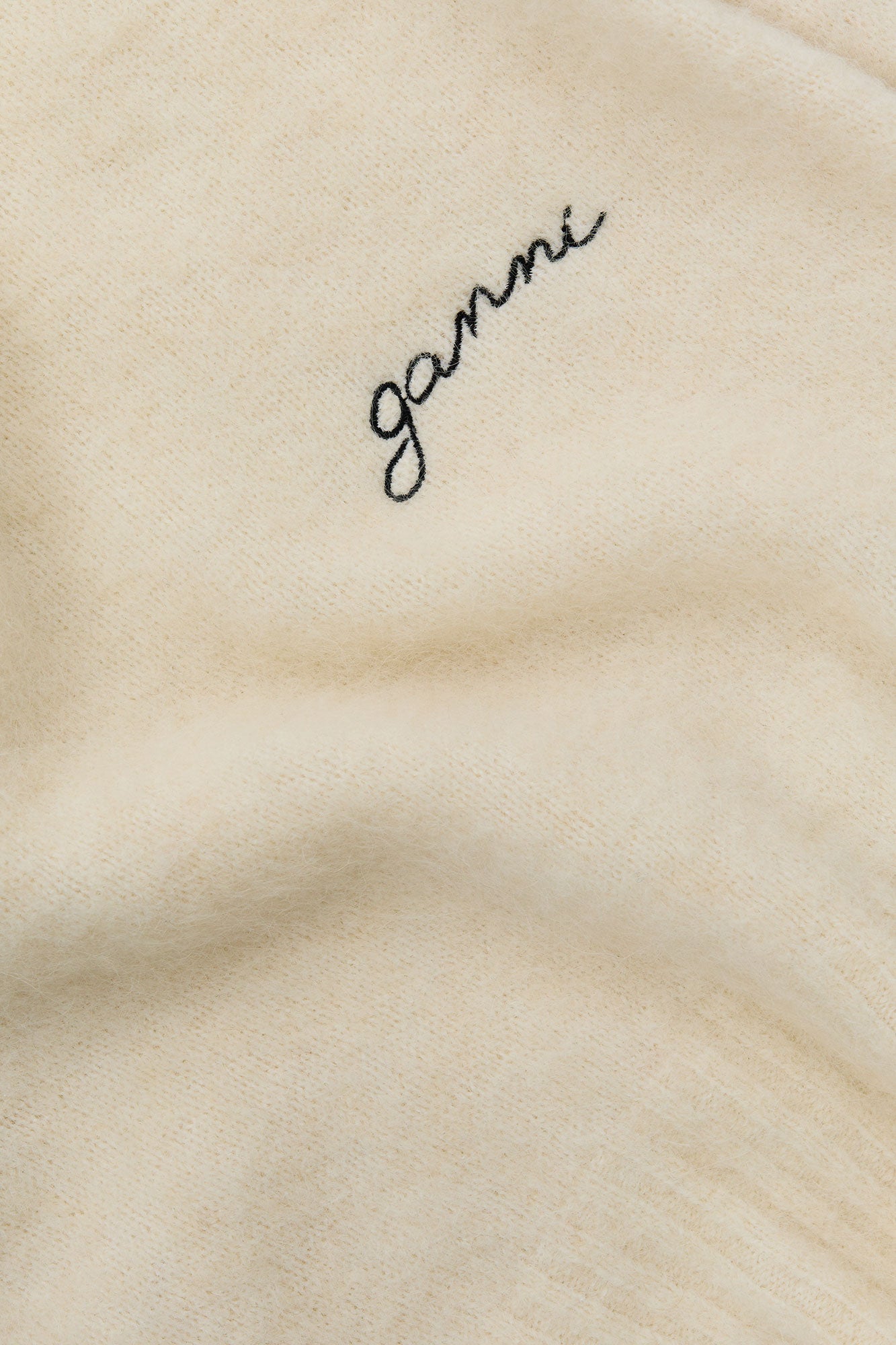 Brushed Alpaca Top | Egret