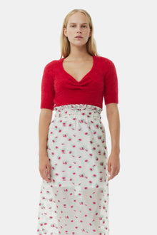 Brushed Alpaca Top | Racing Red