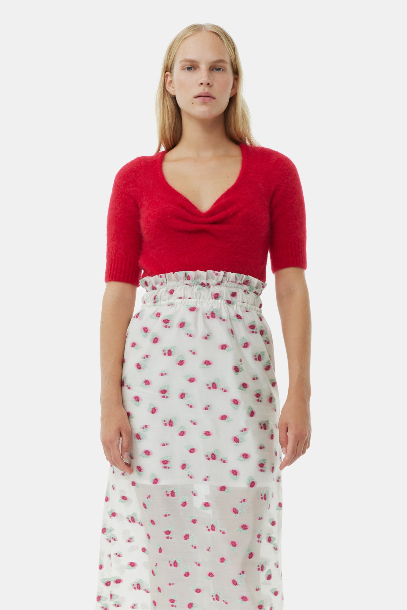 Brushed Alpaca Top | Racing Red