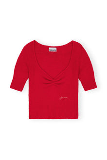Brushed Alpaca Top | Racing Red