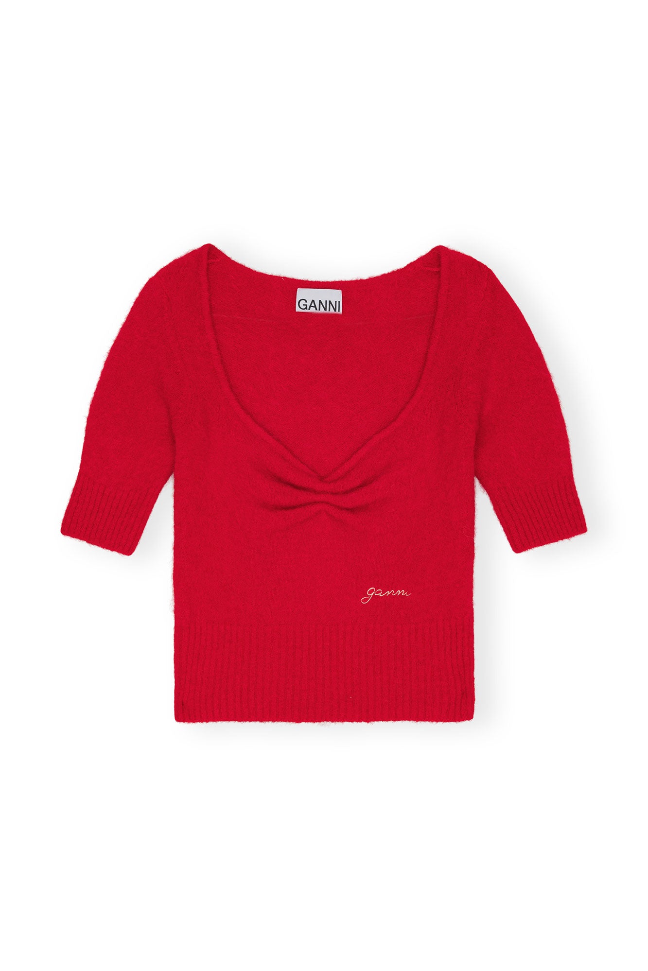 Brushed Alpaca Top | Racing Red