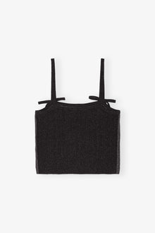 Cable Knit Strap Top | Phantom