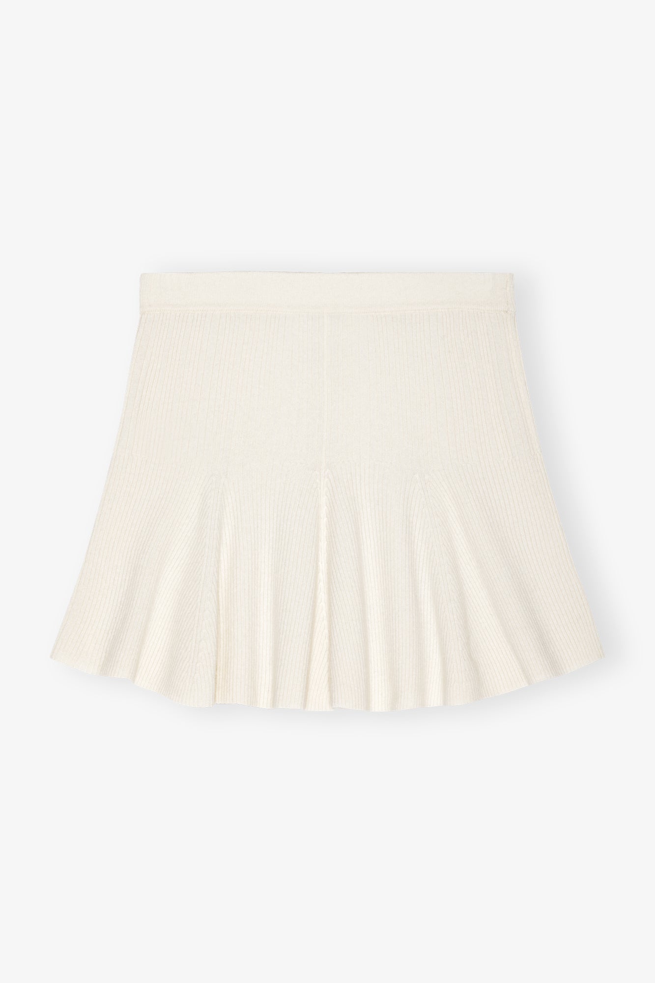 Cashmere Mix Mini Skirt | Egret