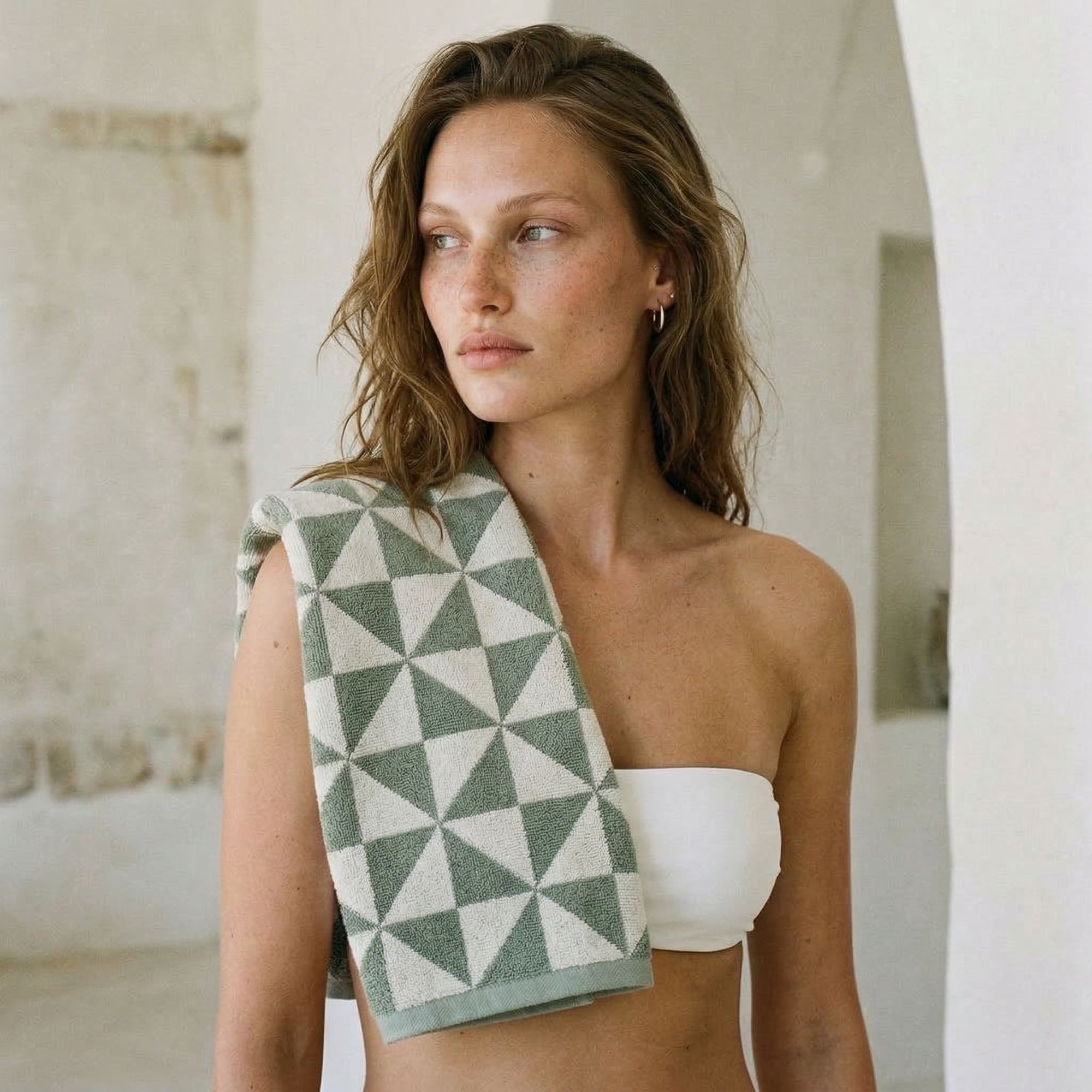 Umbra Australian Cotton Towels | Sage/Ecru