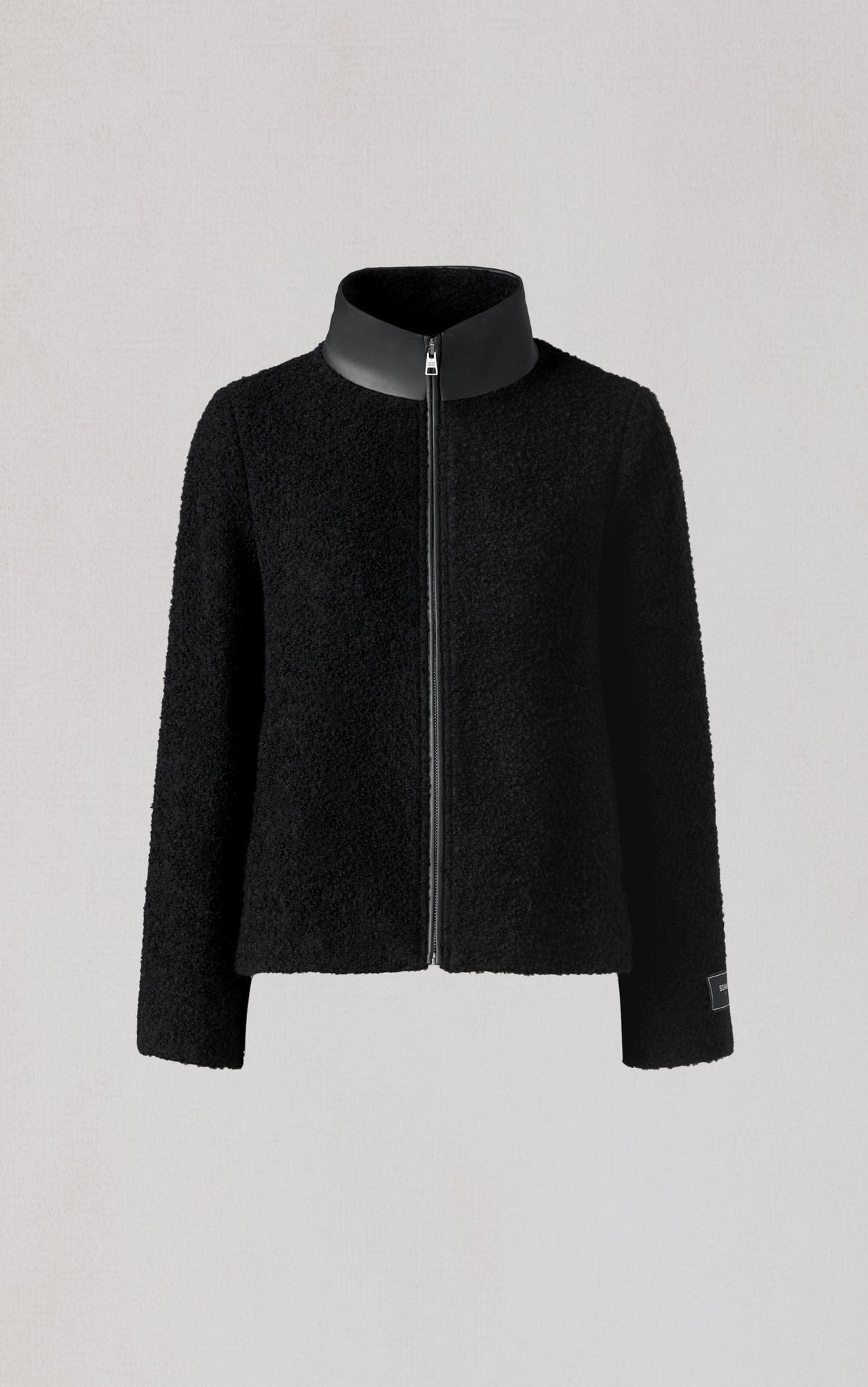 Kaitlyn Boucle Trapez Jacket In Wool | Black