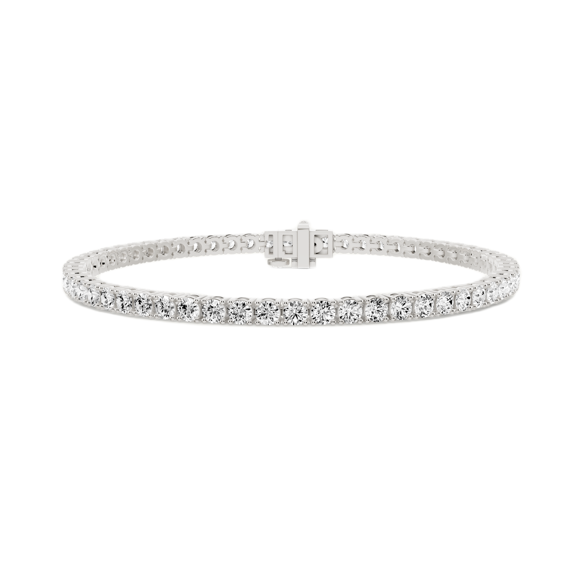 Womens | Tennis Bracelet - II | Sterling Silver | 5 CTW Round Cut Lab Grown Diamond | G-SI