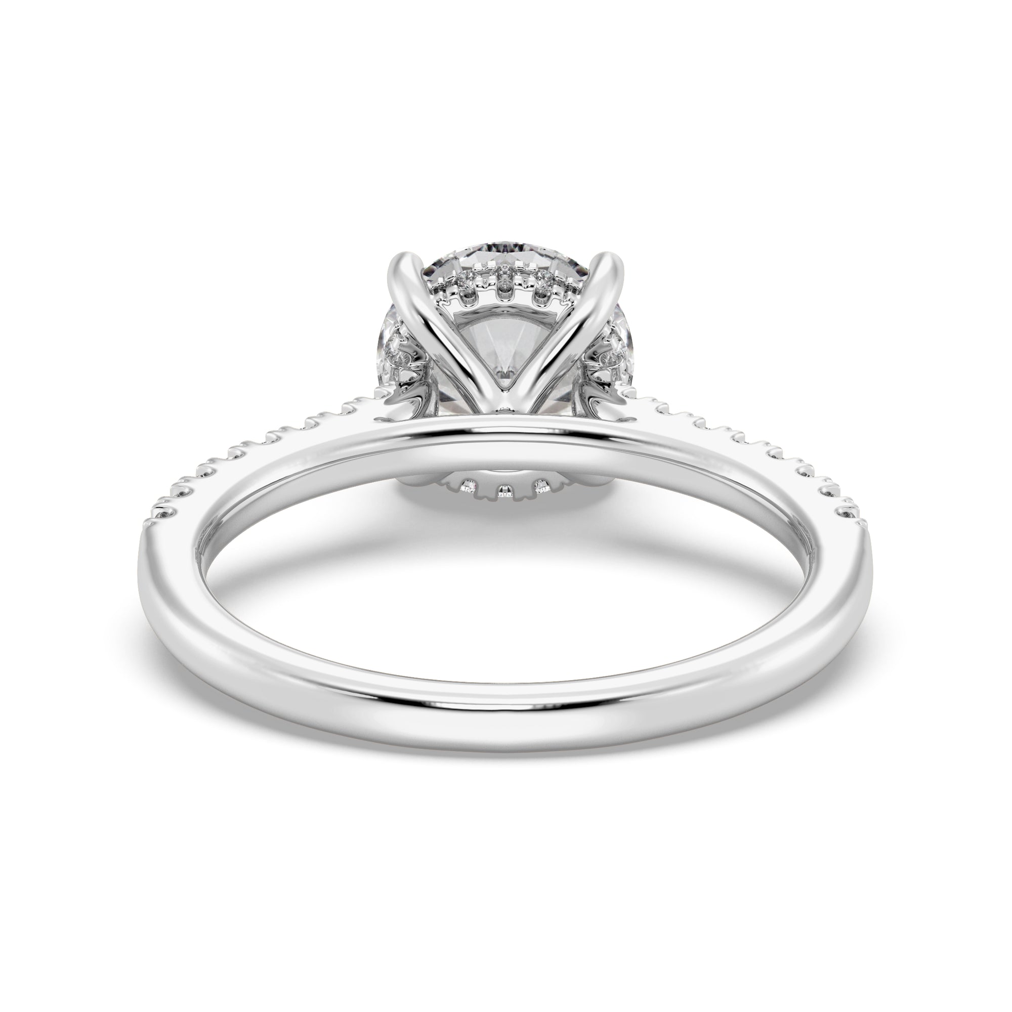 Womens | Solitaire Engagement Ring | 14K White Gold | 2.25 CTW Round Cut Lab Grown Diamond | G-VS