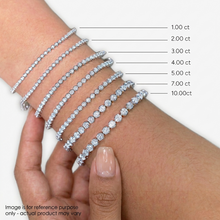 Womens | Tennis Bracelet - I | Sterling Silver | 5 CTW Round Cut Lab Grown Diamond | G-SI