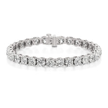 Womens | Tennis Bracelet | 14K White Gold | 20 CTW Round Cut Lab Grown Diamond | G-VS