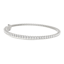 Womens | Tennis Bracelet - II | 14K White Gold | 3 CTW Round Cut Lab Grown Diamond | F-VS2