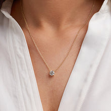 Womens | Solitaire Pendant Necklace | 14K White Gold | 2 CTW Round Cut Lab Grown Diamond | F-VS2