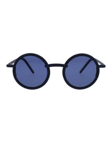 Unisex | Segmenti Round Sunglasses | Blue Lens | Blue