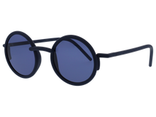 Unisex | Segmenti Round Sunglasses | Blue Lens | Blue
