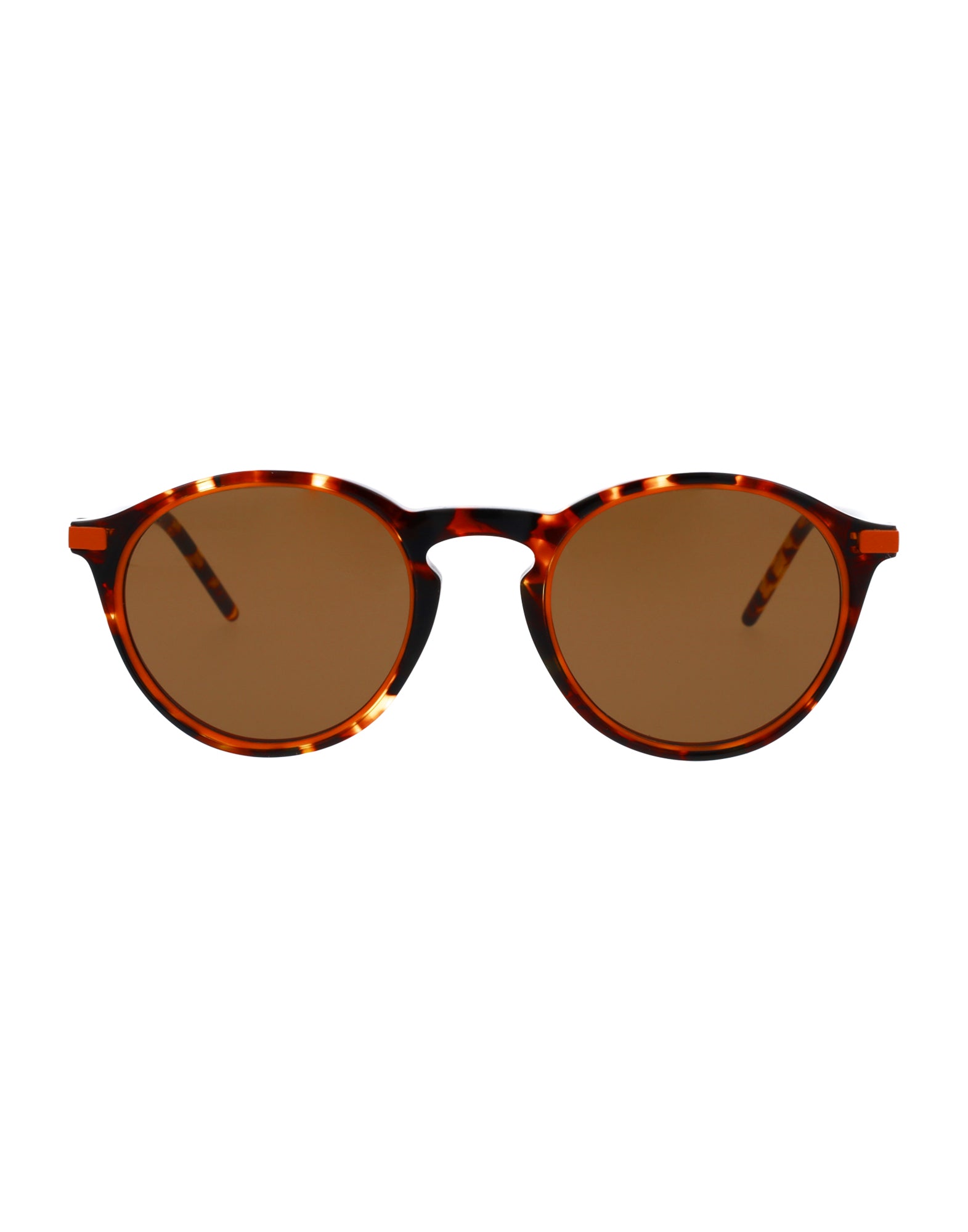 Womens | Eyeliner Round Sunglasses | Brown Lens | Tortoise
