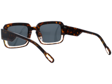 Unisex | Borderino Square Sunglasses | Blue Lens | Blue/Crystal