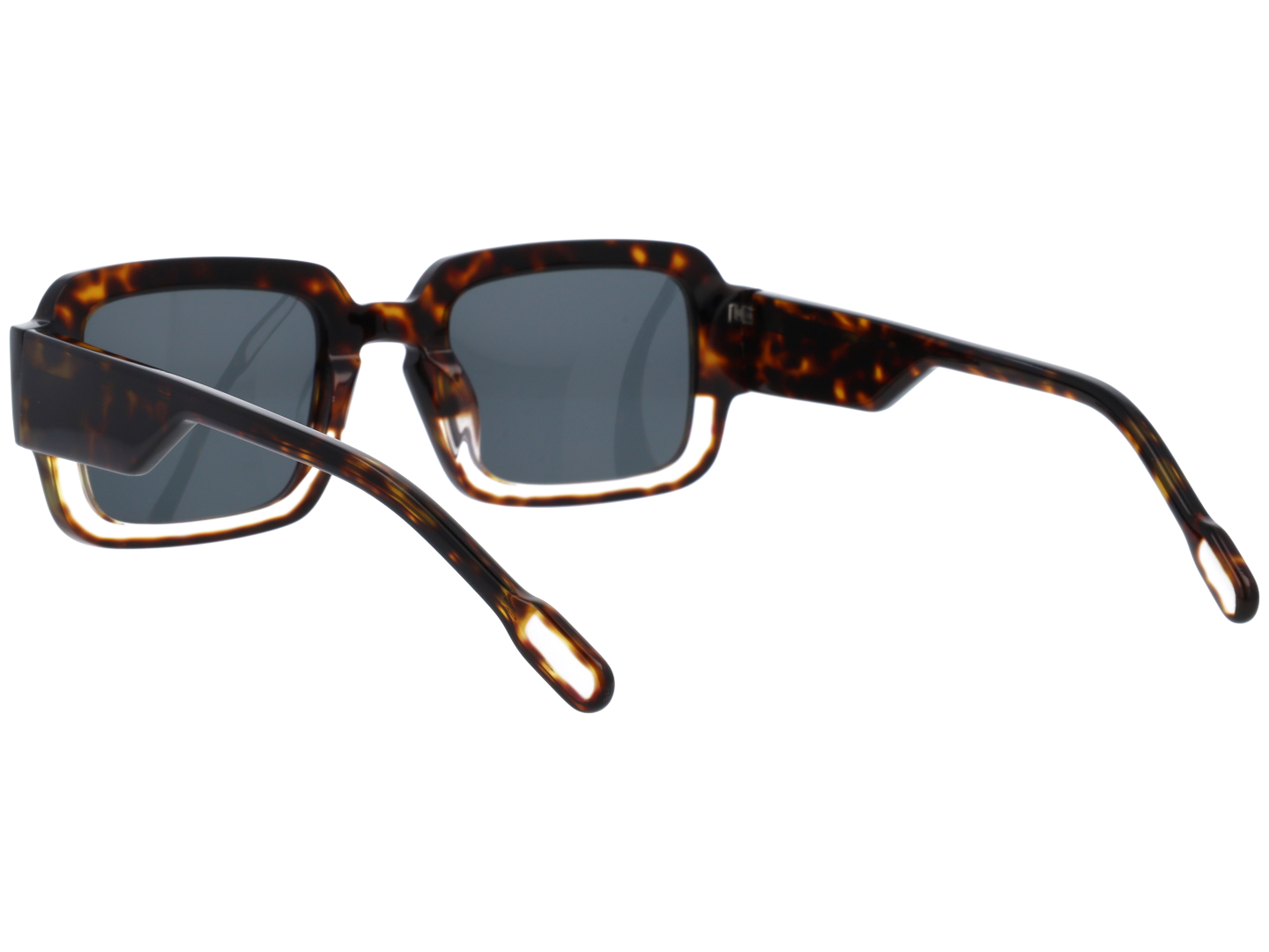 Unisex | Borderino Square Sunglasses | Blue Lens | Blue/Crystal