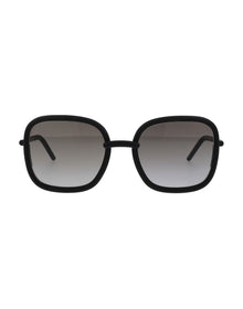Unisex | Segmenti Square Sunglasses | Black Lens | Black