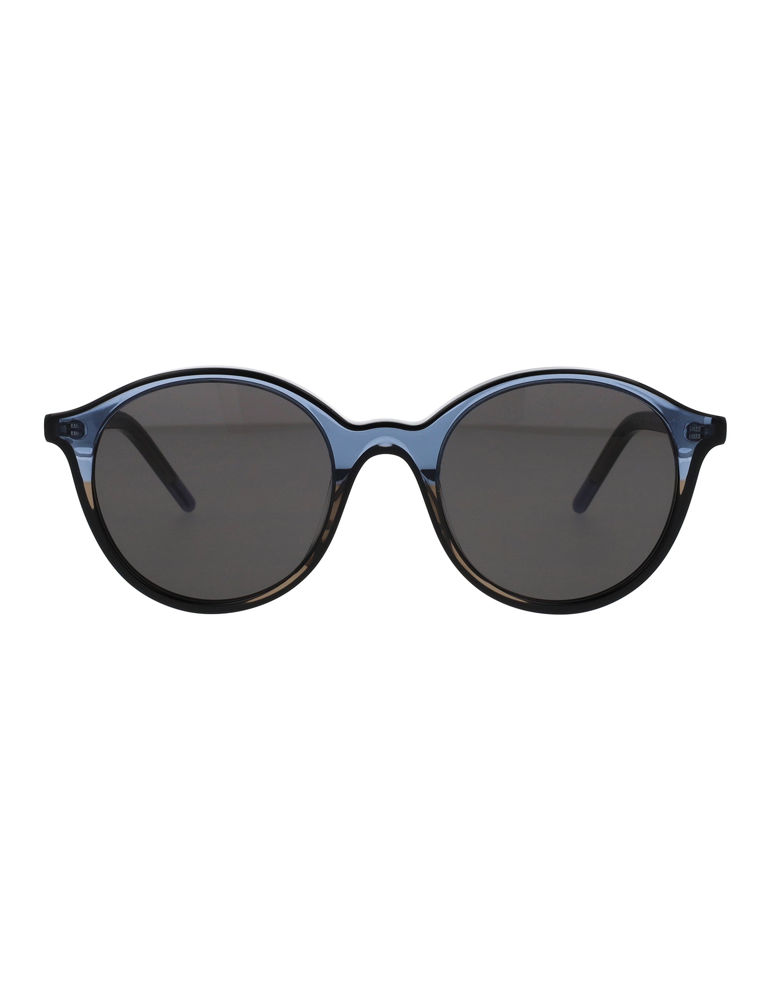 Unisex | Squared Round Sunglasses | Blue Lens | Blue