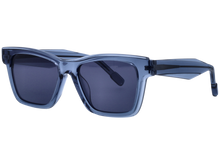 Womens | Lamina Square Sunglasses | Blue Lens | Dark Blue