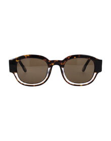 Unisex | Borderino Round Sunglasses | Brown Lens | Tortoise