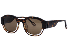 Unisex | Borderino Round Sunglasses | Brown Lens | Tortoise