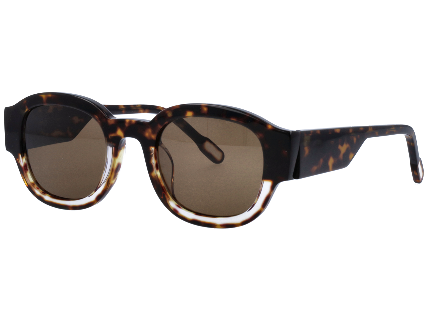 Unisex | Borderino Round Sunglasses | Brown Lens | Tortoise