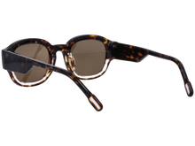 Unisex | Borderino Round Sunglasses | Brown Lens | Tortoise