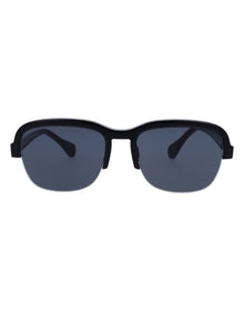 Unisex | Line K Oval Sunglasses | Grey Lens | Black