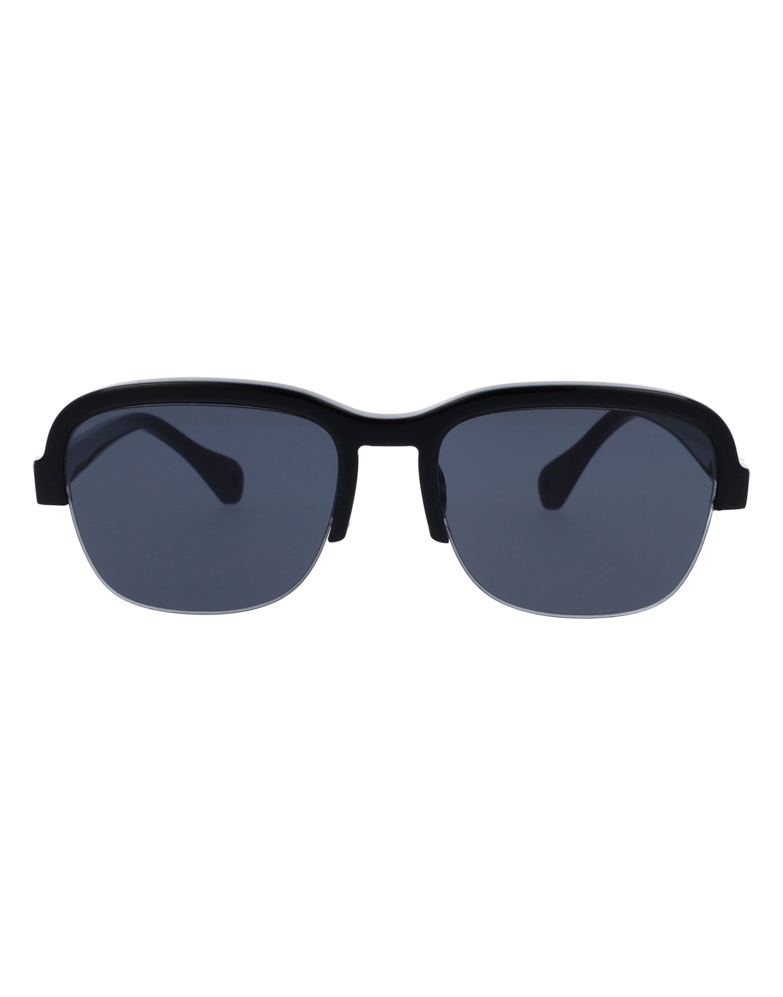 Unisex | Line K Oval Sunglasses | Grey Lens | Black