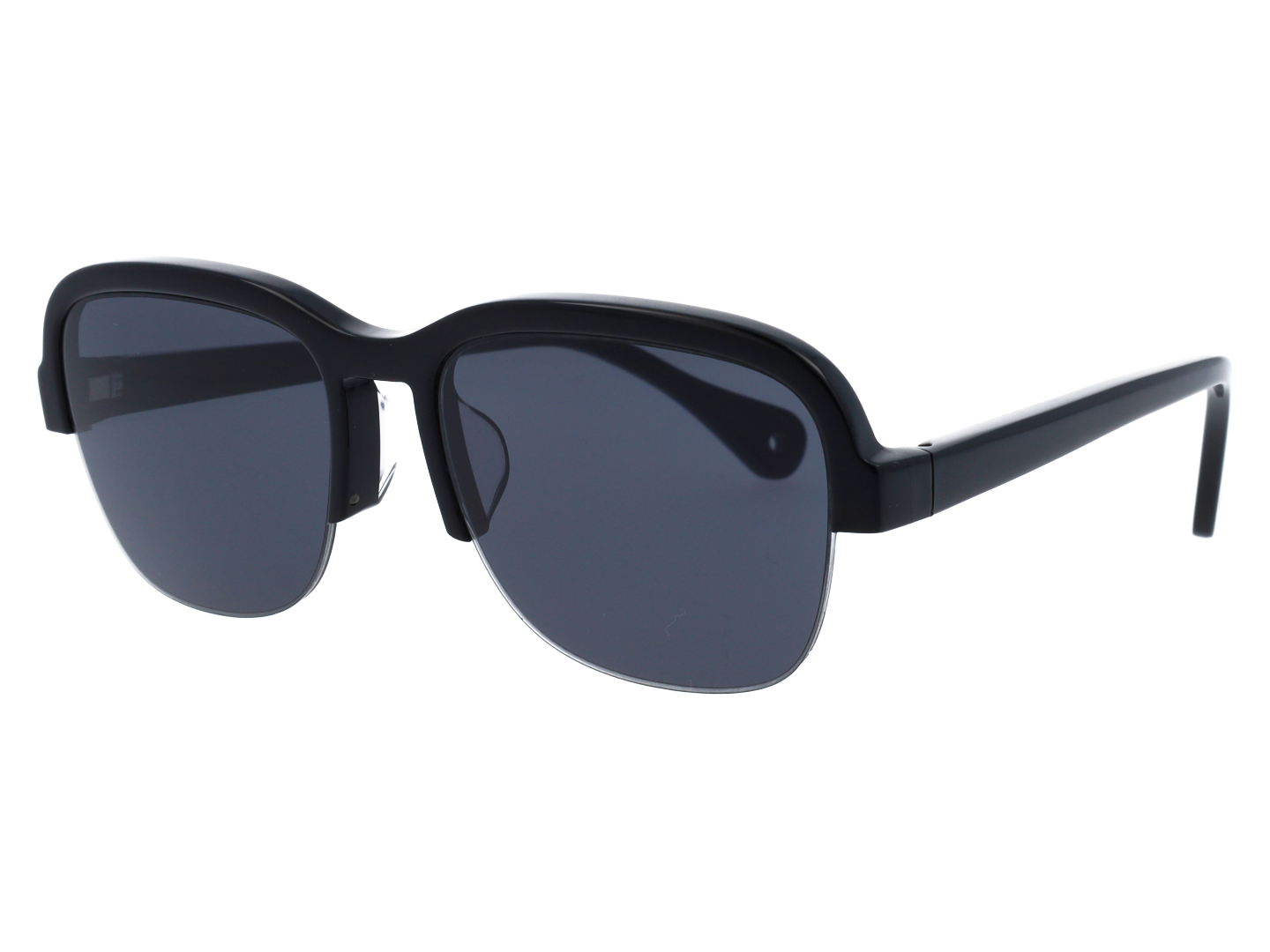 Unisex | Line K Oval Sunglasses | Grey Lens | Black