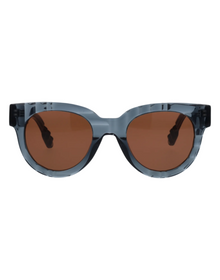 Unisex | Squame Round Sunglasses | Grey Lens | Grey