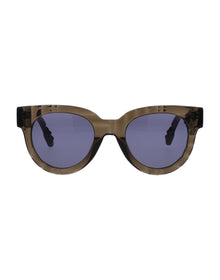 Unisex | Squame Round Sunglasses | Brown Lens | Brown