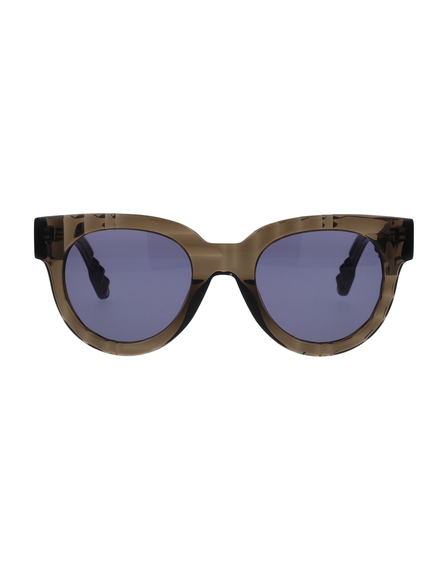 Unisex | Squame Round Sunglasses | Brown Lens | Brown