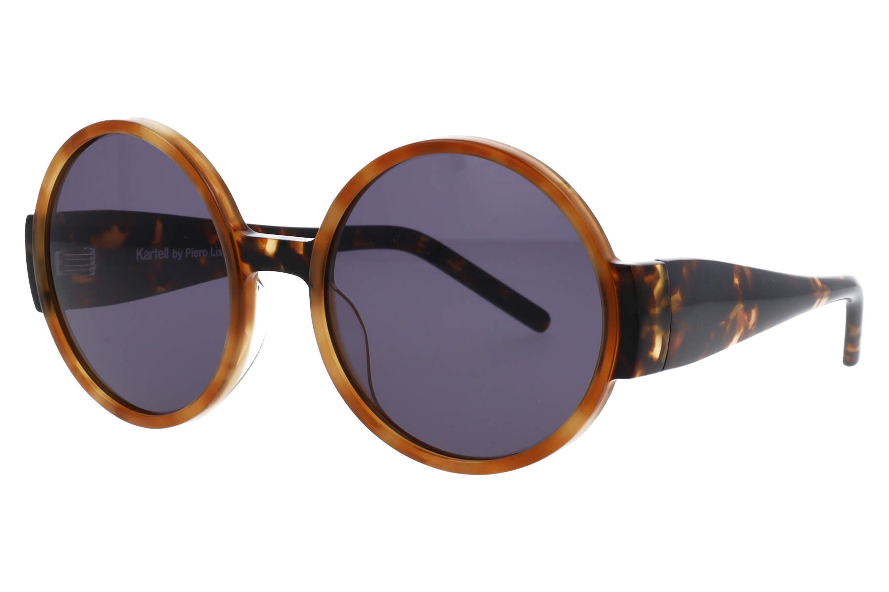 Unisex | Eyeliner Round Sunglasses By Piero Lissoni | Grey Lens | Grey