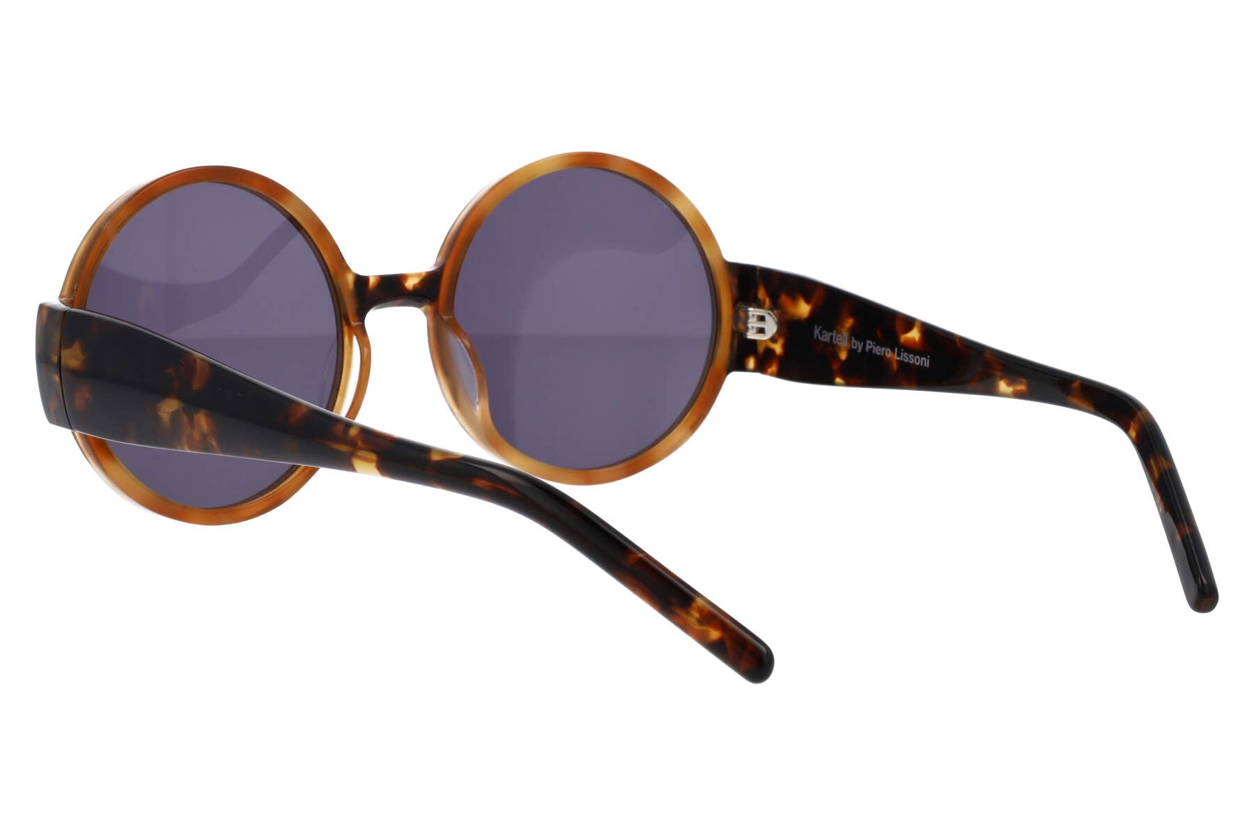 Unisex | Eyeliner Round Sunglasses By Piero Lissoni | Grey Lens | Grey