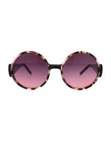 Unisex | Eyeliner Round Sunglasses By Piero Lissoni | Brown Lens | Brown