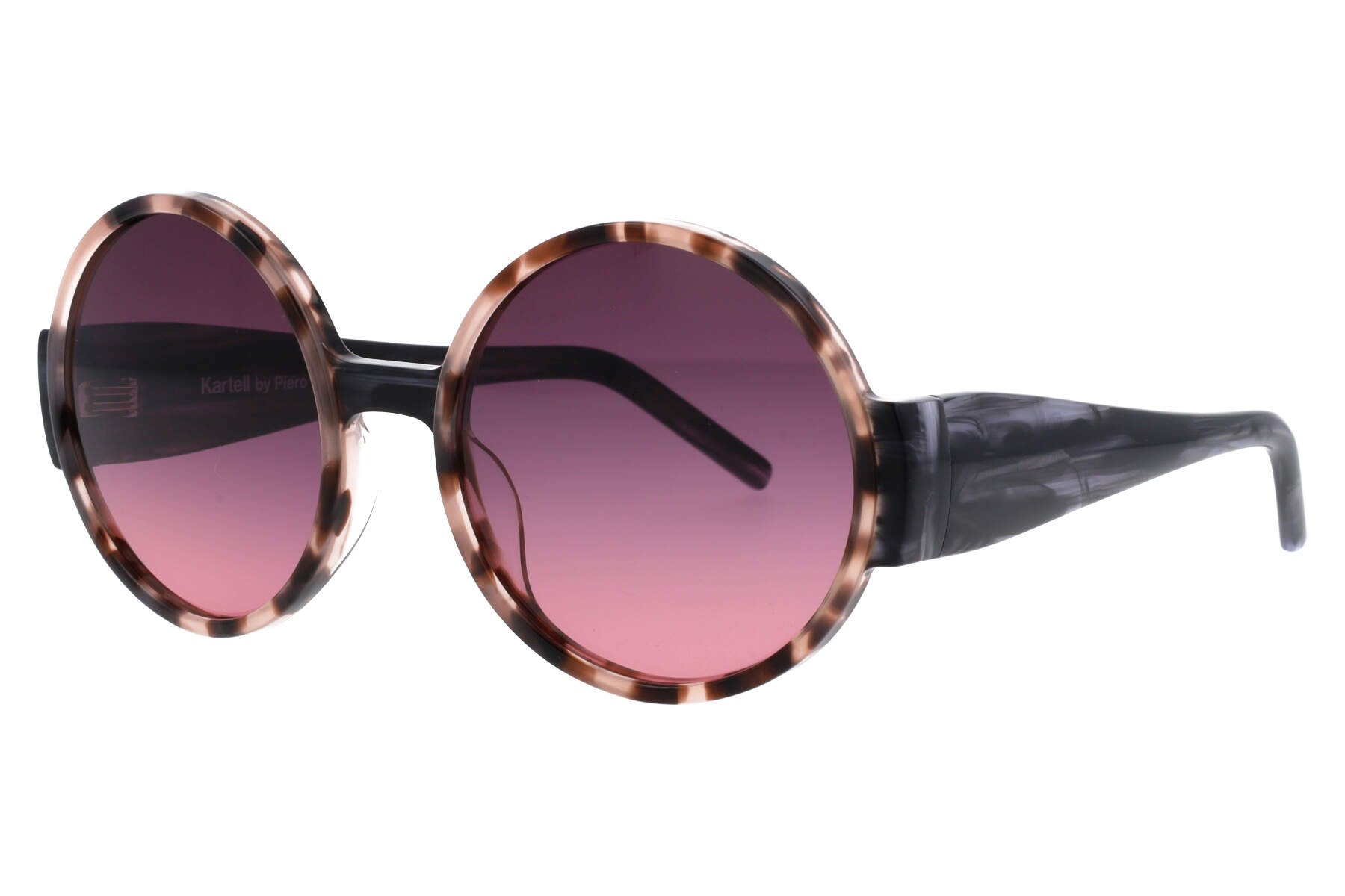 Unisex | Eyeliner Round Sunglasses By Piero Lissoni | Brown Lens | Brown