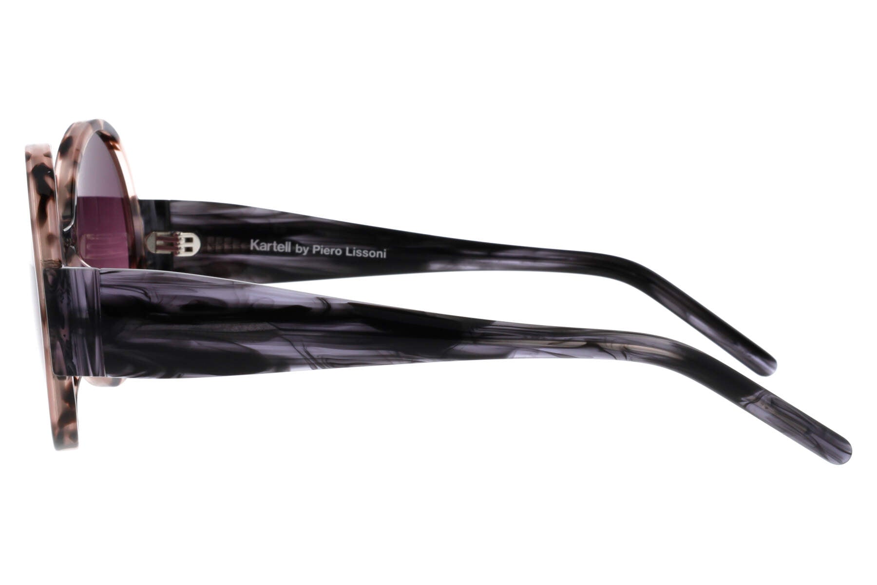 Unisex | Eyeliner Round Sunglasses By Piero Lissoni | Brown Lens | Brown