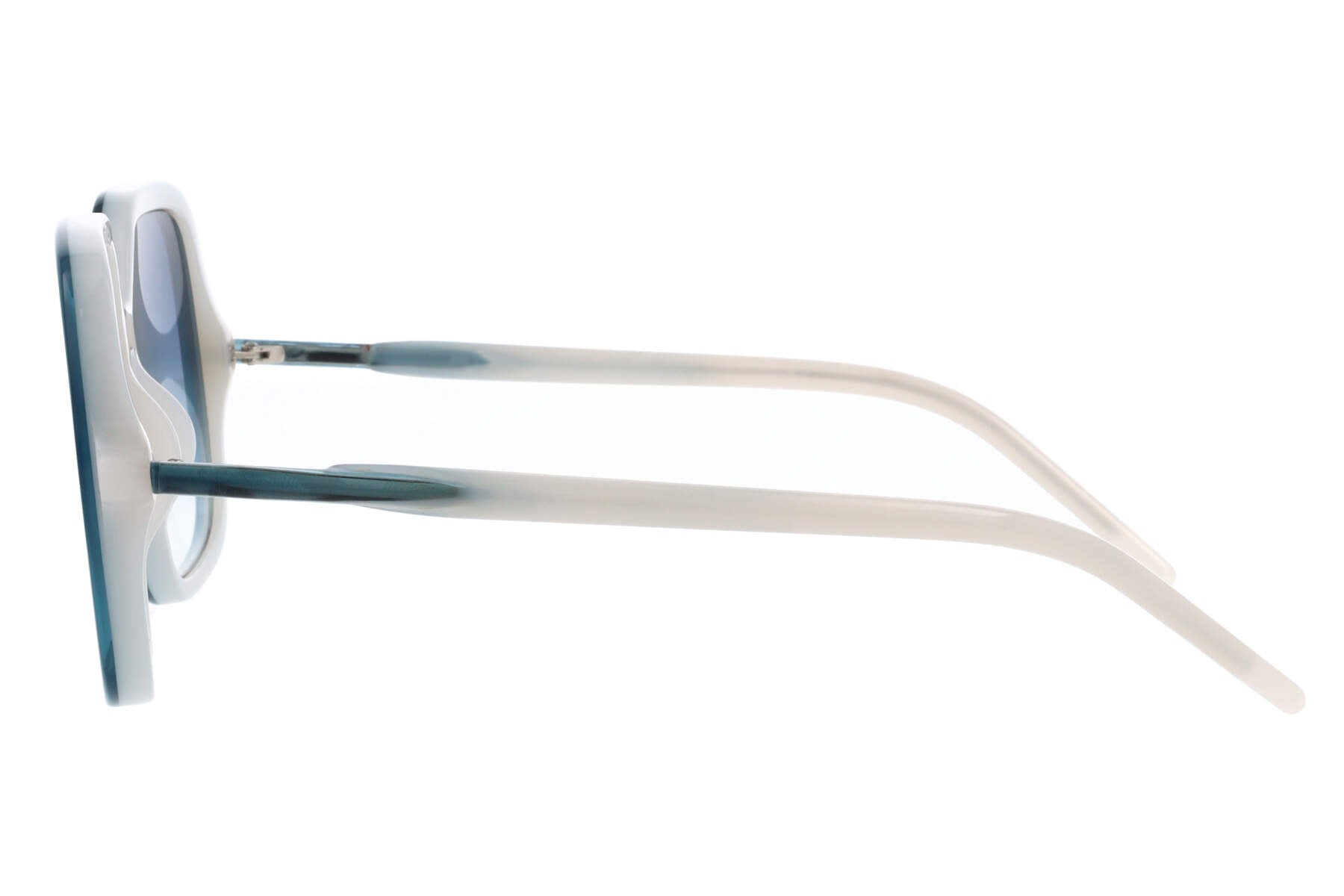 Unisex | I-Frame Oval Sunglasses | Blue Gradient Lens | Blue