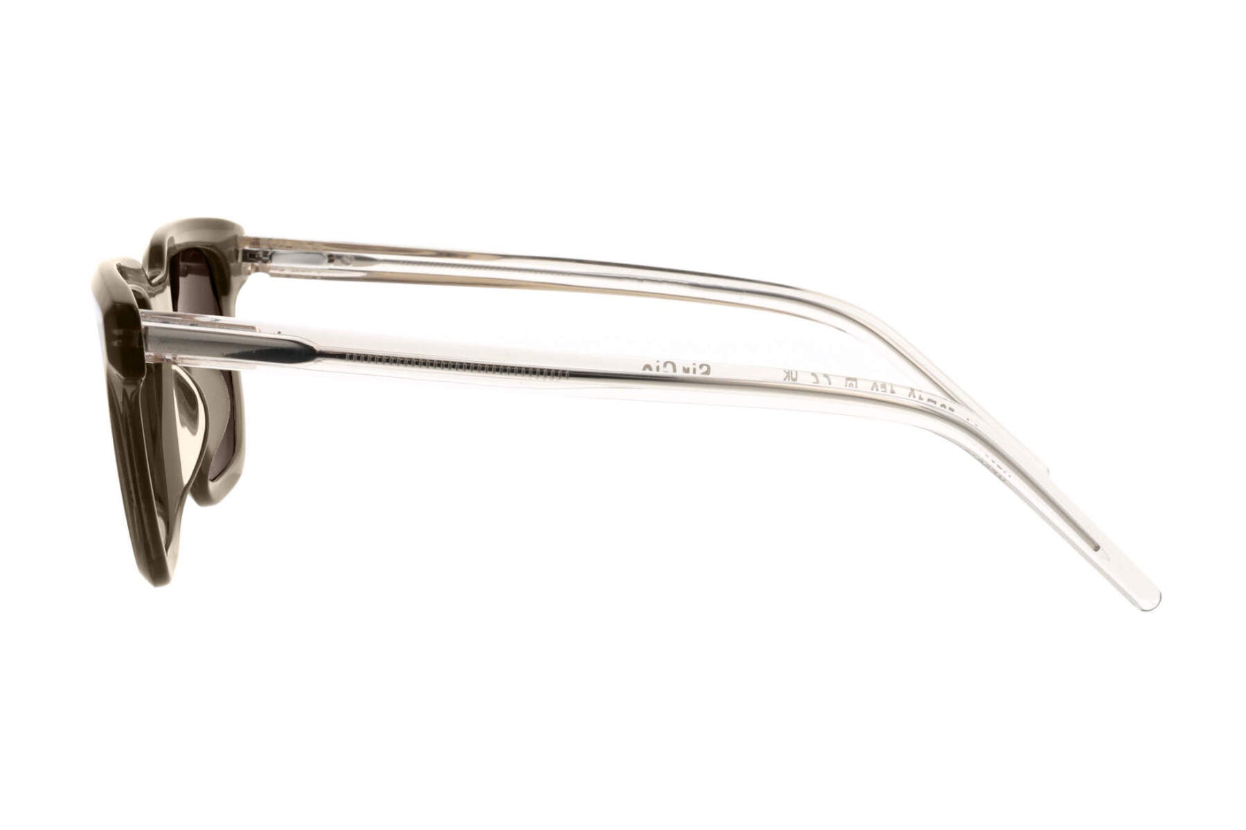 Unisex | Sir Eye Rectangle Sunglasses | Black Lens | Fume