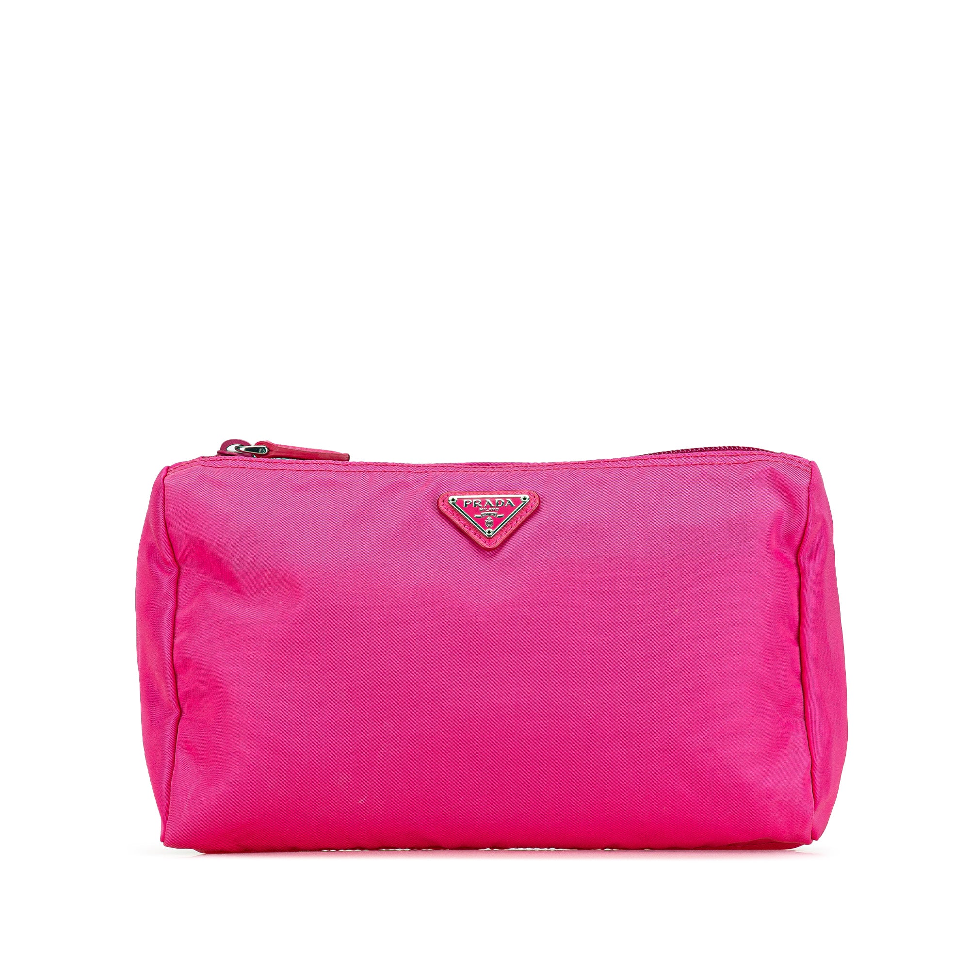 Prada | Pre-Owned Tessuto Pouch | Pink