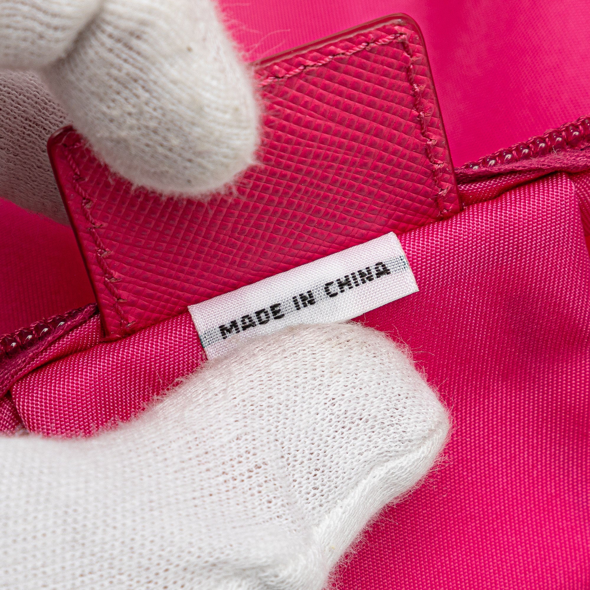 Prada | Pre-Owned Tessuto Pouch | Pink