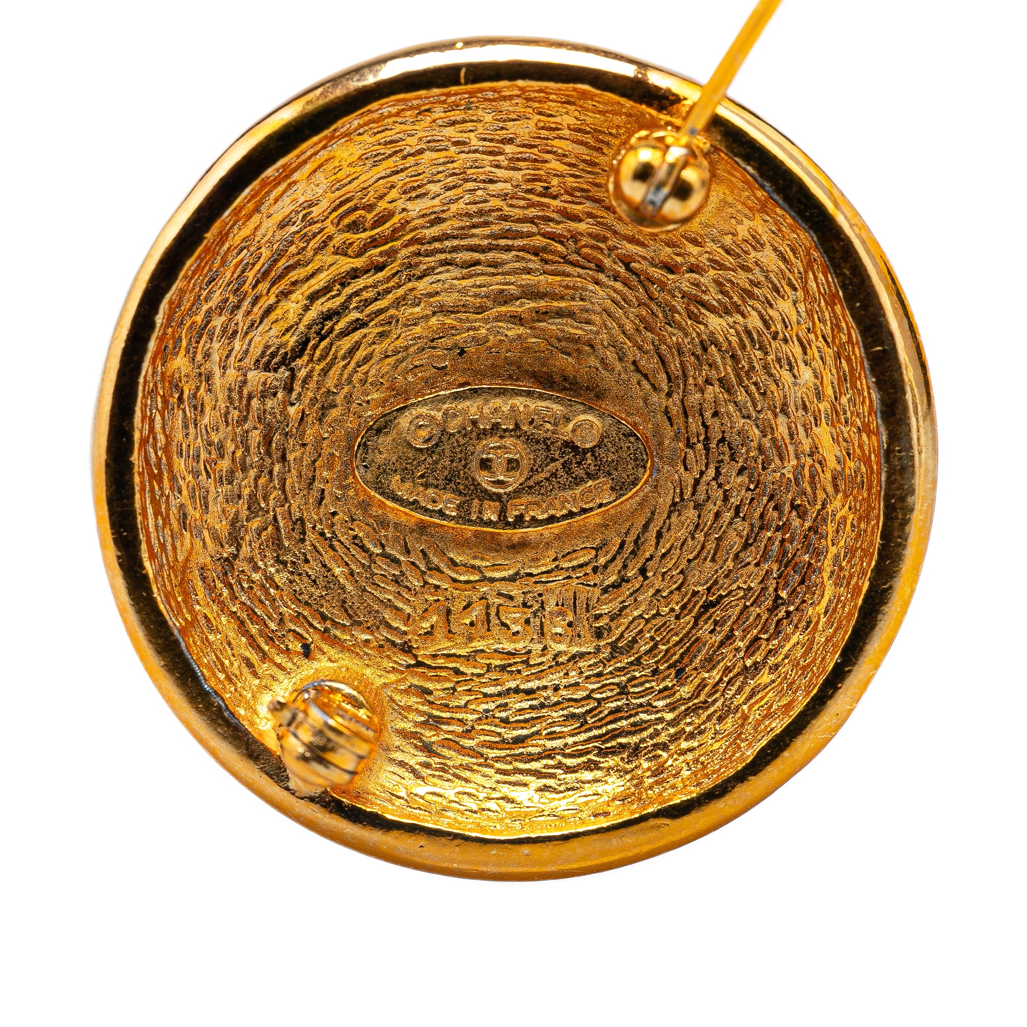 Chanel | Pre-Owned Gold Plated CC Brooch | Gold