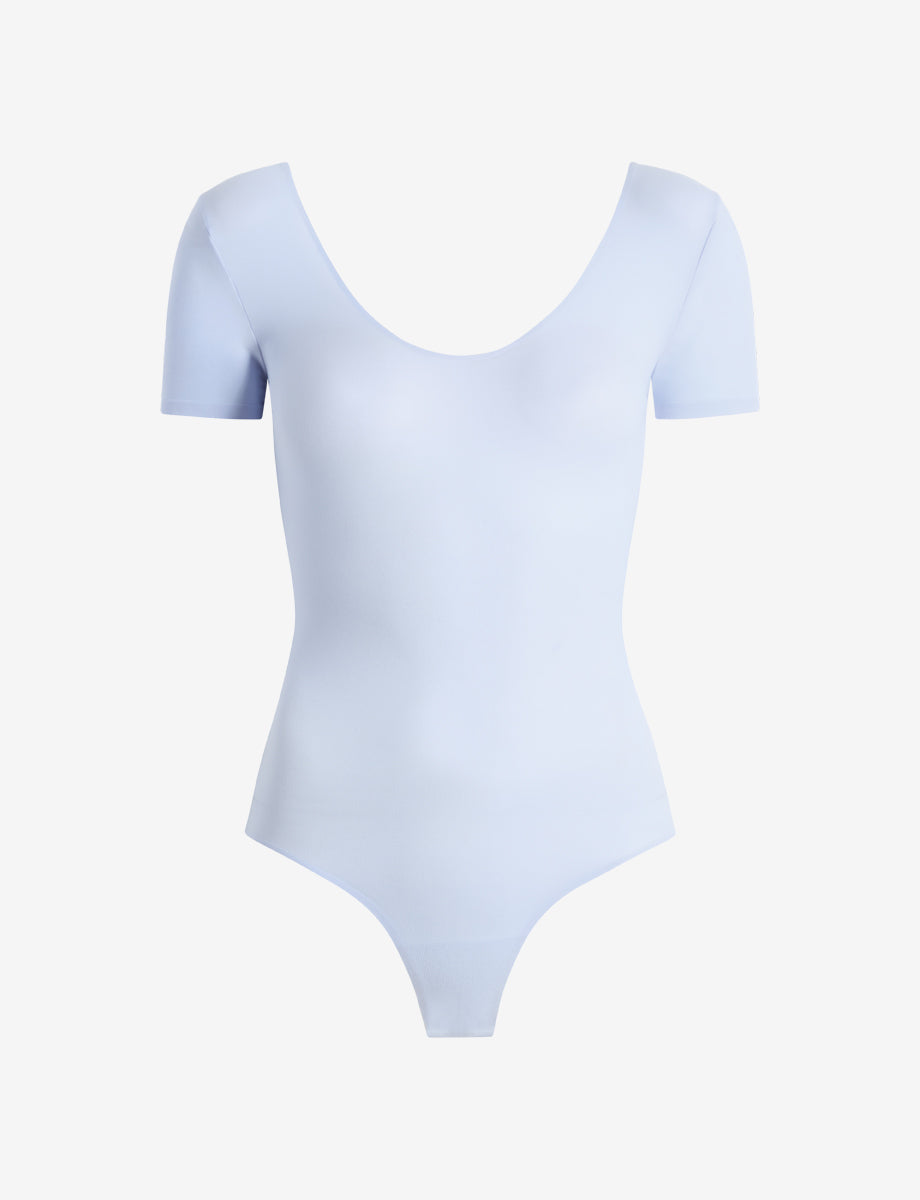 Ballet Cap Sleeve Bodysuit::Periwinkle::Main
