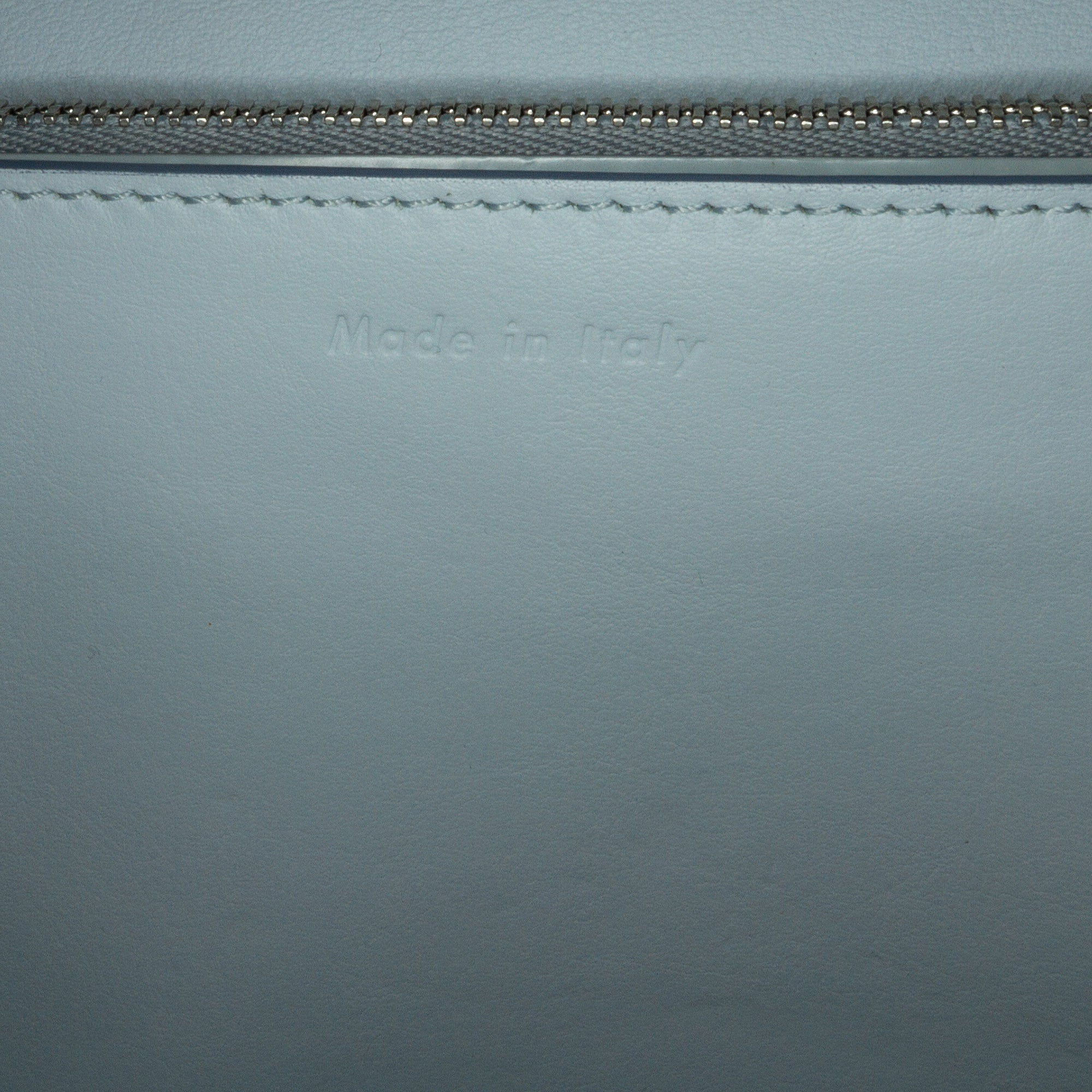 Celine | Pre-Owned Teen Calfskin Classic Box | Gray/Light Gray